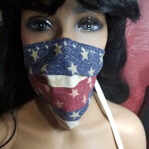 Cloth Face Mask w/ Silver/Copper Filters - Patriot